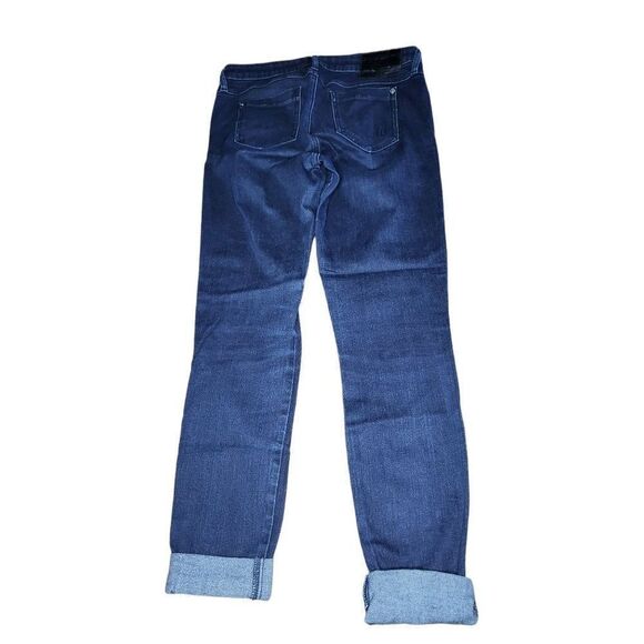 Guess By Mauricio Cropped Jeans Women Sz 28 Power‎ Skinny Cuffed Blue Denim - Picture 6 of 6
